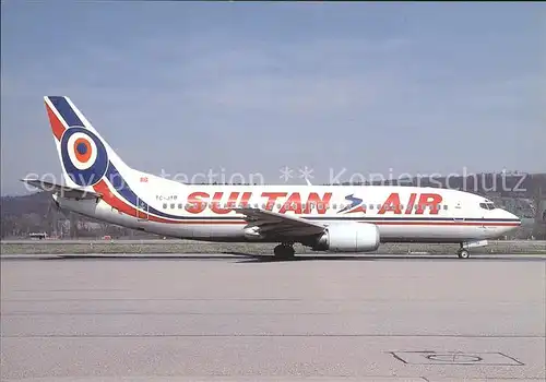 Flugzeuge Zivil Sultan Air Boeing 737 367 TC JTB c n 23871 1494 Kat. Airplanes Avions