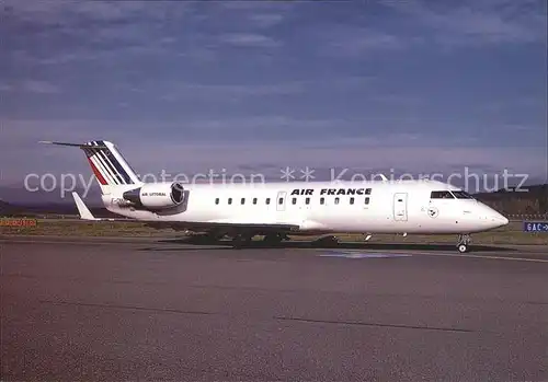 Flugzeuge Zivil Air France Air Lottoral Canadair CL600 2B19 Regional Jet F GNME  Kat. Airplanes Avions