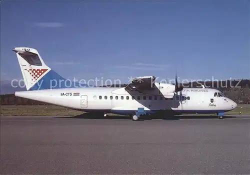 Flugzeuge Zivil Croatia Airlines ATR 42 9A CTS c n 312  Kat. Airplanes Avions
