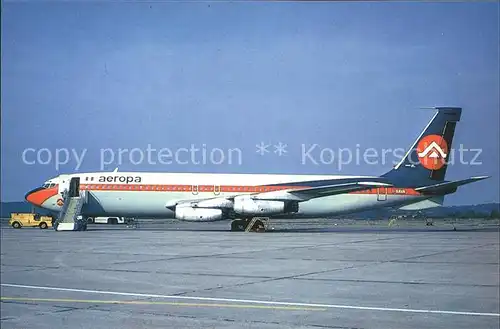 Flugzeuge Zivil Aeropa Boeing 707 Kat. Airplanes Avions
