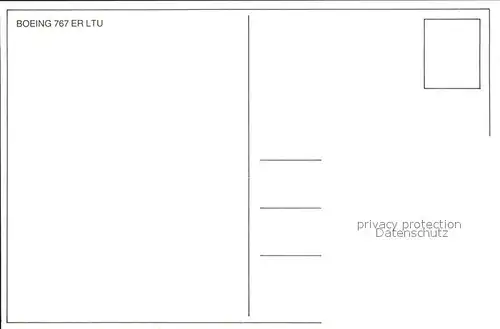 Flugzeuge Zivil LTU Sued Boeing 767 ER  Kat. Airplanes Avions