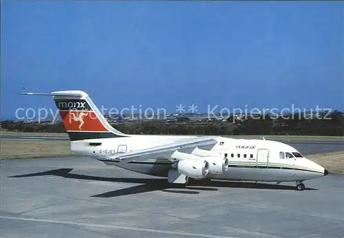 Flugzeuge Zivil Manx Airlines BAe 146 100 G OJET  Kat. Airplanes Avions