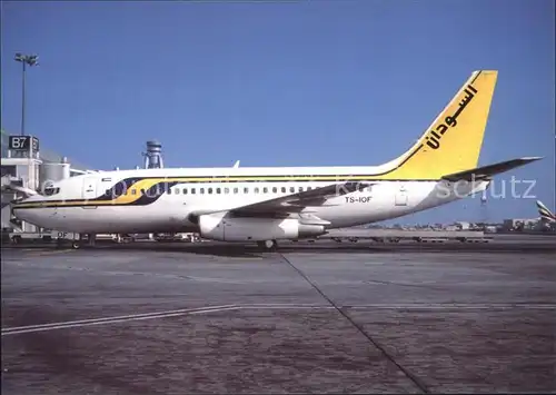 Flugzeuge Zivil Sudan Airways B 737 200 TS IOF  Kat. Airplanes Avions