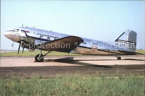 Flugzeuge Zivil Scandinavian Douglas DC 3C SE CFP c n 13883 Kat. Airplanes Avions
