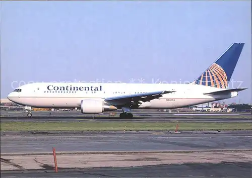 Flugzeuge Zivil Continental Airlines B 767 224 ER N68155 c n 30434 Kat. Airplanes Avions