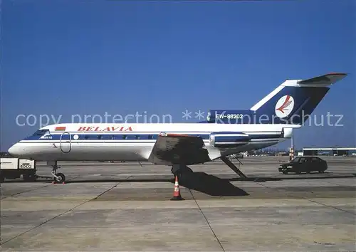 Flugzeuge Zivil Belavia Yak 40 EW 88202 c n  Kat. Airplanes Avions