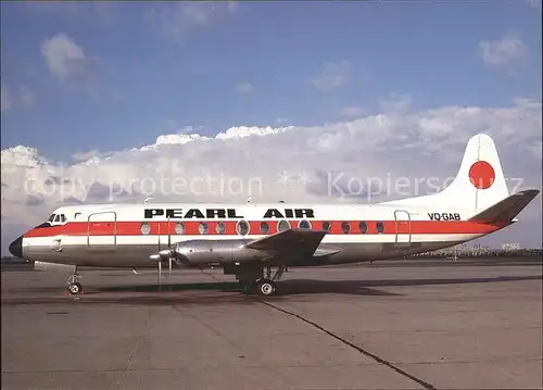 Flugzeuge Zivil Pearl Air Vickers Viscount 804 VQ GAB C N 248 Kat. Airplanes Avions