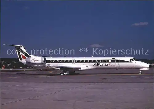 Flugzeuge Zivil Alitalia Express Embraer RJ145LR I EXMO c n 299 Kat. Airplanes Avions