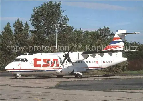 Flugzeuge Zivil CSA Aerospatiale Alenia ATR 42 320 OK BFH cn 412 Kat. Airplanes Avions