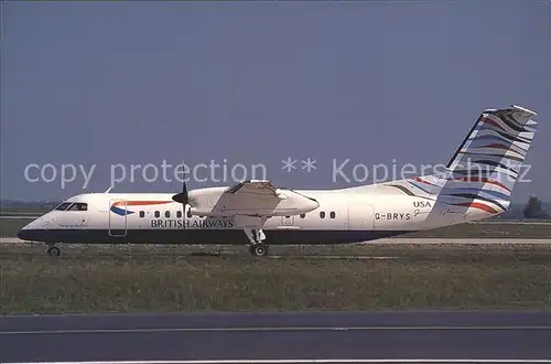 Flugzeuge Zivil Brymon Airways De Havilland of Canada DHC 8 311 G BRYS c n 296 Kat. Airplanes Avions