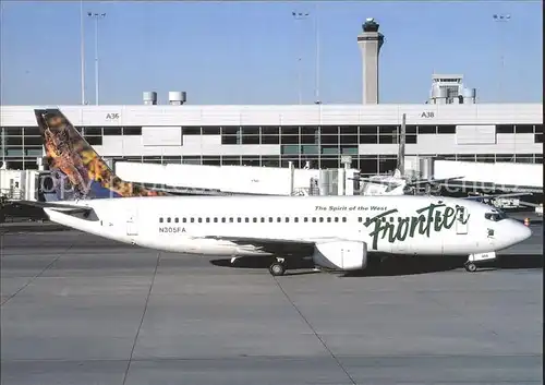 Flugzeuge Zivil Frontier Airlines Puma Tail Boeing 737 300 N305FA  Kat. Airplanes Avions