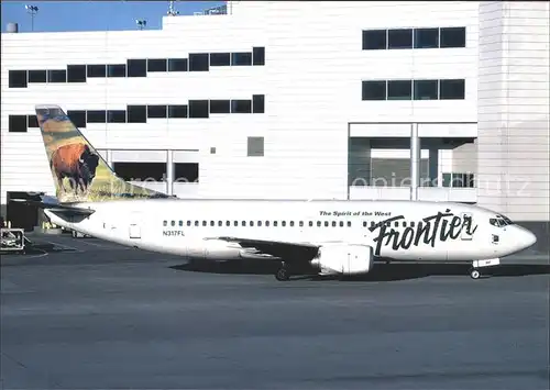 Flugzeuge Zivil Frontier Airlines Bison Tail Boeing 737 300 N317FL  Kat. Airplanes Avions