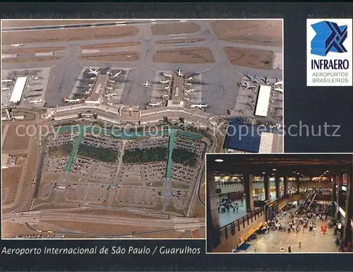 Flughafen Airport Aeroporto Sao Paulo Guarulhos  Kat. Flug