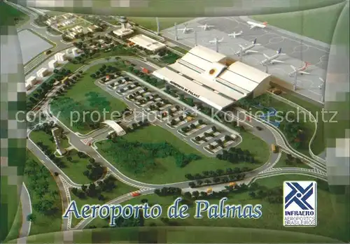 Flughafen Airport Aeroporto Palmas Brasil Maquette Novo Aeroporto  Kat. Flug