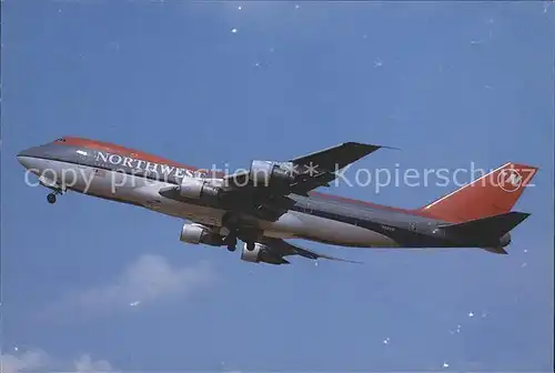 Flugzeuge Zivil Northwest Airlines Boeing 747 100 Kat. Airplanes Avions