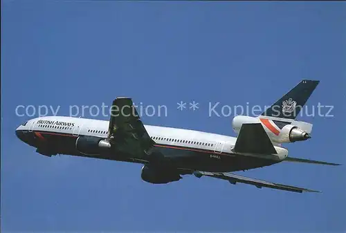 Flugzeuge Zivil British Airways McDonnell Douglas DC 10 30 Kat. Airplanes Avions