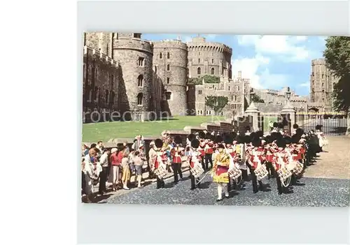 Leibgarde Wache Band of the Battalion Scots Guards Windsor Castle  Kat. Polizei