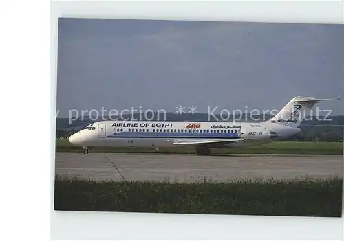 Flugzeuge Zivil ZAS Airline of Egypt DC 9 33CF YU AHW c n 47530 624 Kat. Airplanes Avions