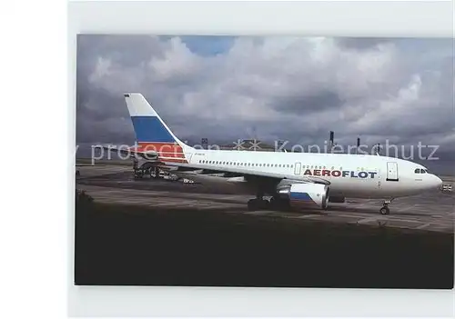 Flugzeuge Zivil Aeroflot Airbus Industrie A310 F OGQU cn 646 Kat. Airplanes Avions