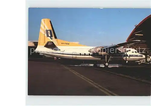 Flugzeuge Zivil Air Queensland Fokker F 27 200 VH FNW c n 10254 Kat. Airplanes Avions