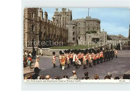 Leibgarde Wache Irish Guards Regimental Band Windsor Castle Kat. Polizei