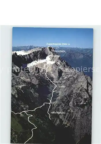 Bergsteigen Klettern Aufstieg Zugspitze Hoellentalklamm  Kat. Bergsteigen