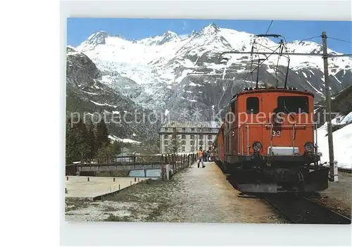 Eisenbahn Gletsch Rhonegletscher  Kat. Eisenbahn