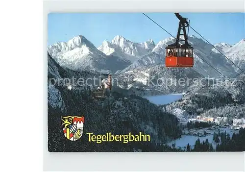 Seilbahn Tegelberg Alpsee Koenigsschloss Kat. Bahnen