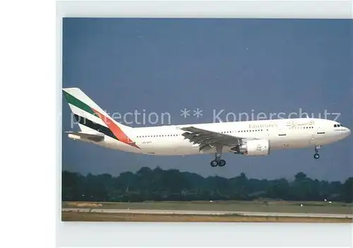 Flugzeuge Zivil Emirates Airbus Industrie A300 600R Kat. Airplanes Avions