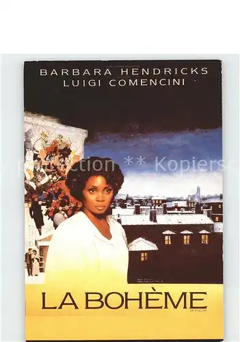 Kino Film La Boheme Barbara Hendricks Luigi Comencini  Kat. Kino und Film