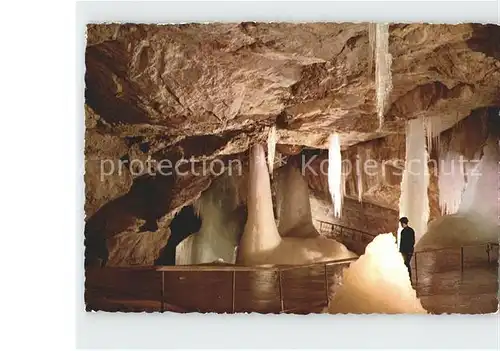 Hoehlen Caves Grottes Dachstein Rieseneishoehle Tristandom Kat. Berge