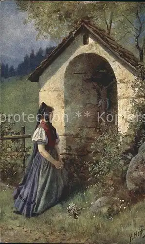 Hoffmann Heinrich Am Bildstoeckel Schwarzwald Kat. Kuenstlerkarte