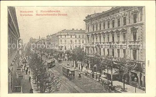 Strassenbahn Warszawa U Marszalkowska Kat. Strassenbahn