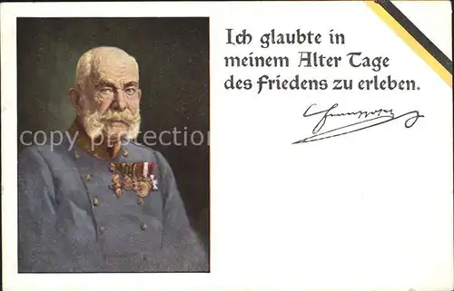 Franz Josef I. Kaiser von oesterreich  Kat. Koenigshaeuser