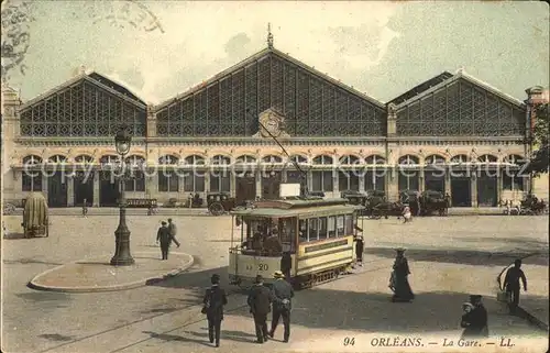 Strassenbahn Orleans Gare Bahnhof  Kat. Strassenbahn