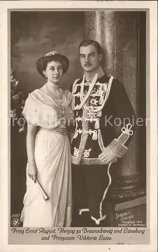 Adel Preussen Prinzessin Viktoria Luise Prinz Ernst August zu Braunschweig  Kat. Koenigshaeuser