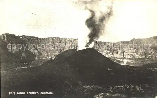 Vulkane Geysire Vulcans Geysers Vesuvio Cono eruttivo centrale  Kat. Natur