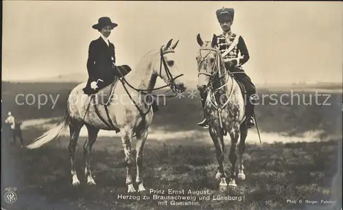 Adel Braunschweig Prinz Ernst August Viktoria Luise von Preussen Pferde Kat. Koenigshaeuser