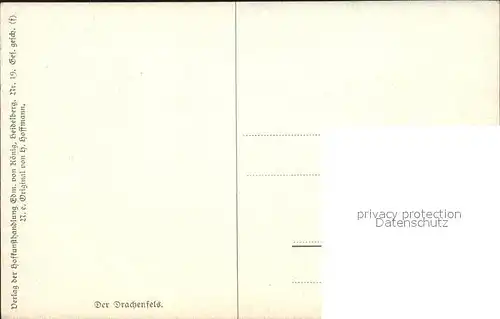 Hoffmann Heinrich Drachenfels  Kat. Kuenstlerkarte