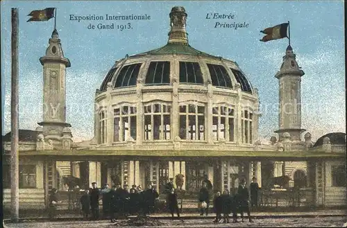Exposition Internationale Gand 1913 Entree Principale 