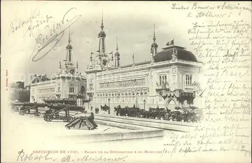 Exposition Universelle Paris 1900 Palais de la Decoration & du Mobilier  Kat. Expositions