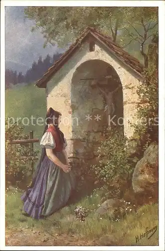 Hoffmann Heinrich Am Bildstoeckl  Kat. Kuenstlerkarte
