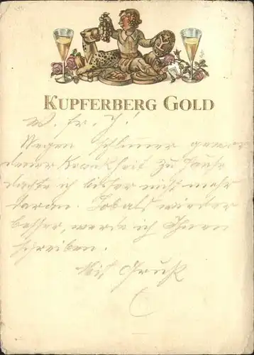 Alkohol Sekt Kupferberg Gold  Kat. Genussmittel