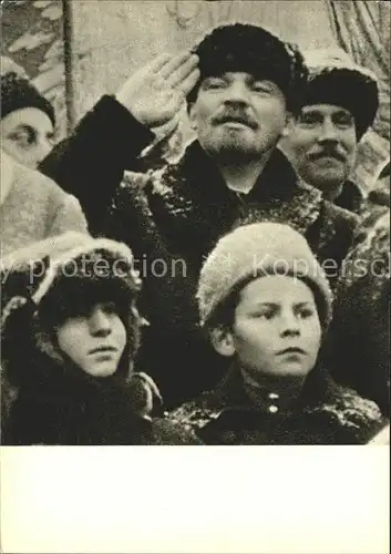Politiker V. I. Lenin Red Square Celeberation 2nd Anniversary Great October 1919 Kat. Politik