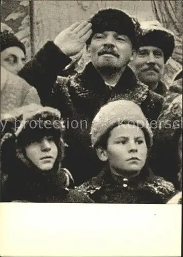 Politik Geschichte Wladimir Iljitsch Lenin Red Square Celebration Great October Socialist Revolution 1919 Kat. Politik und Geschichte