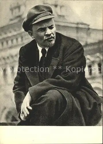Politiker Wladimir Iljitsch Lenin Parade Vsevobuch detachments 1919 Kat. Politik