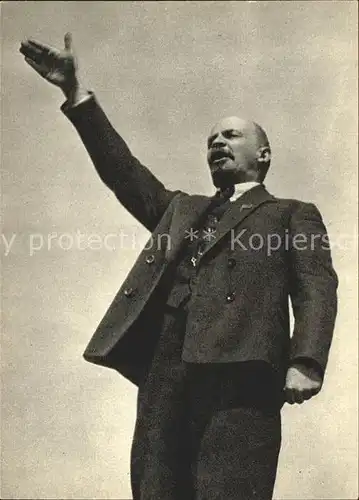 Politiker Wladimir Iljitsch Lenin Red Square Inauguration Monument Stepan Razin 1919 Kat. Politik