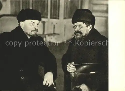 Politiker Lenin and M. I. Kalinin House of Trade Unions I. All Russian Congress Labour Cossacks 1920 Kat. Politik