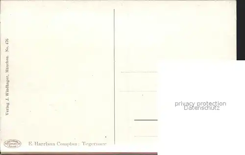 Compton E. H. Tegernsee  Kat. Kuenstlerkarte