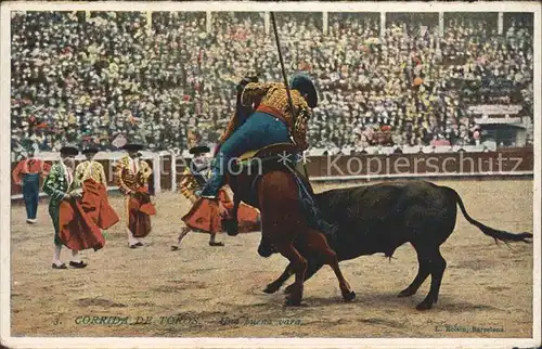 Stierkampf Corrida de Toros Una buena vara  Kat. Sport